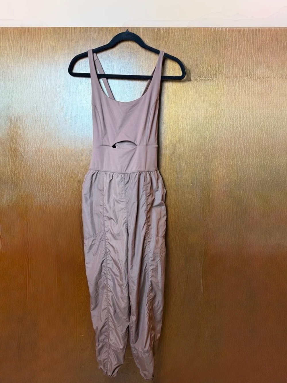 Women’s Tan Cutout Jumpsuit